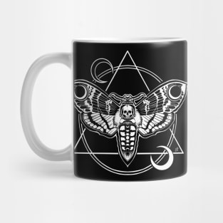 Death Moth - death, goth, night night, stranger, moon, witch, dark sticker Mug